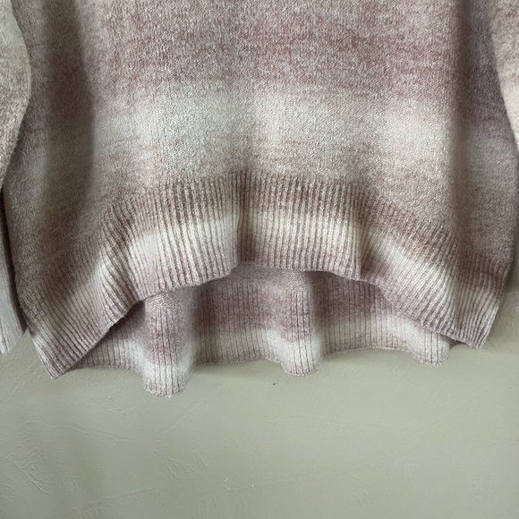 American Eagle Outfitters Pink Ombre Cowl Neck Sweater Hi Low Hemline Size XS - Picture 4 of 14